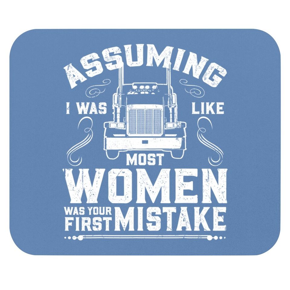 Trucker Female Truck Driver Mouse Pad