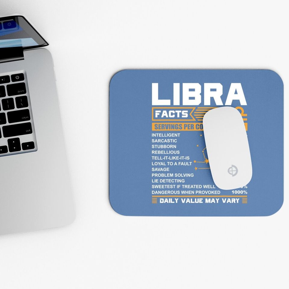 Libra Birthday Facts Mouse Pad