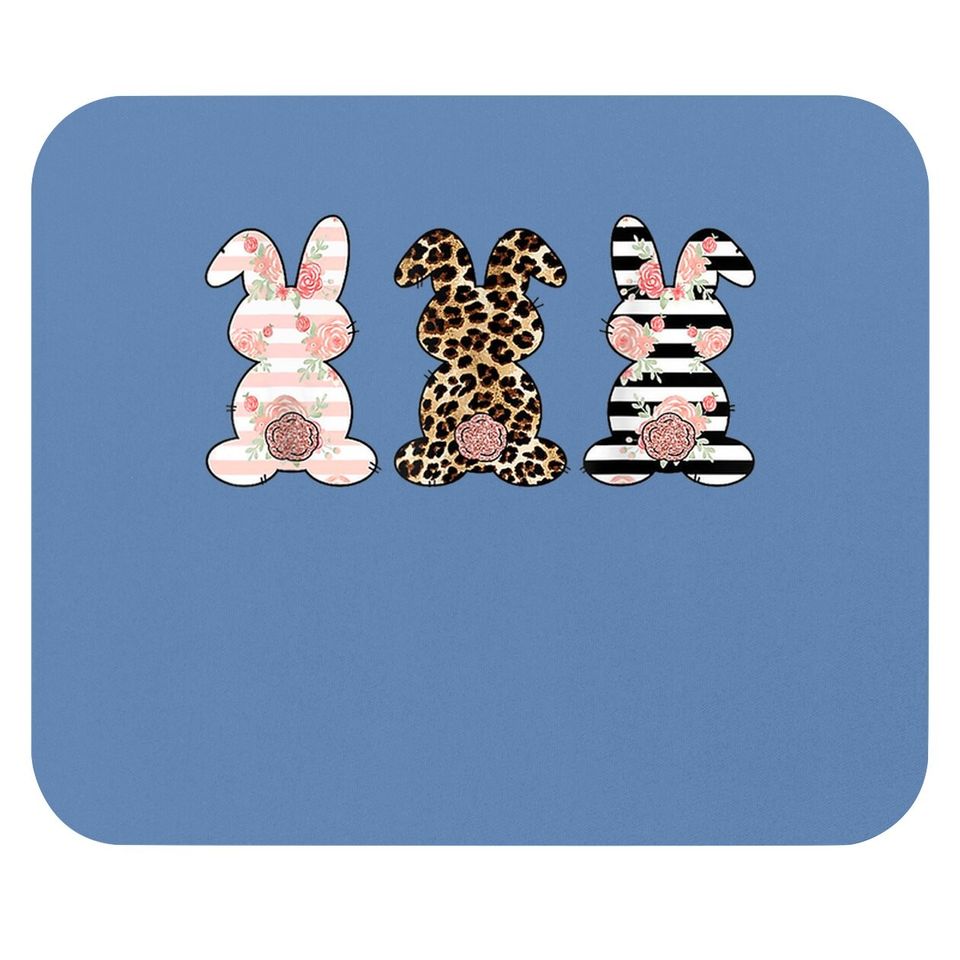 Easter Bunny Rabbit Trio Cute Easter Mouse Pad