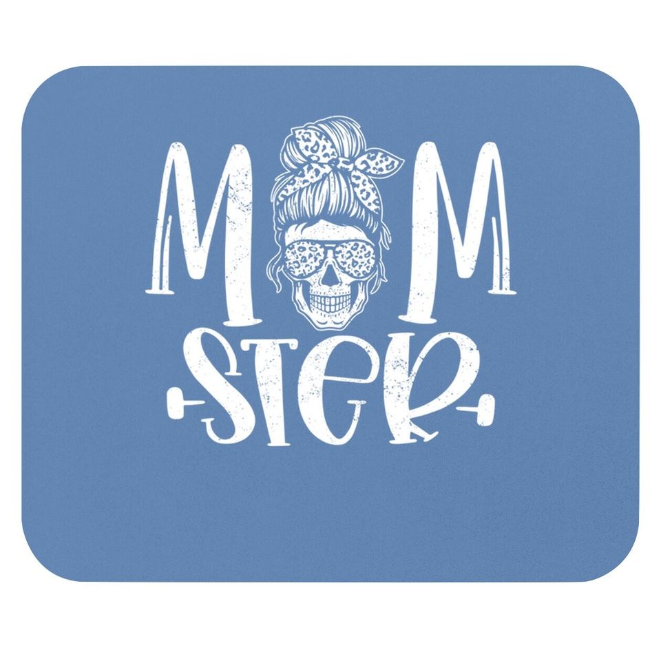 Momster Salty Skull Family Halloween Mom Of Monsters Mouse Pad