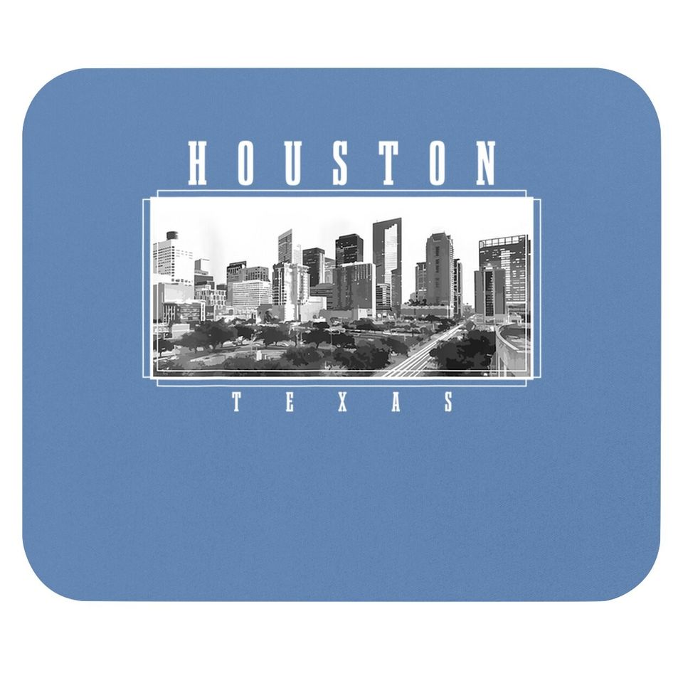 Houston Skyline Texas Pride Vintage Houston Mouse Pad
