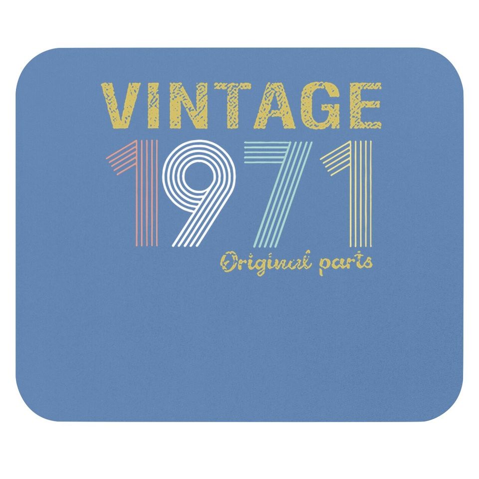 50th Birthday Vintage 1971 Mouse Pad