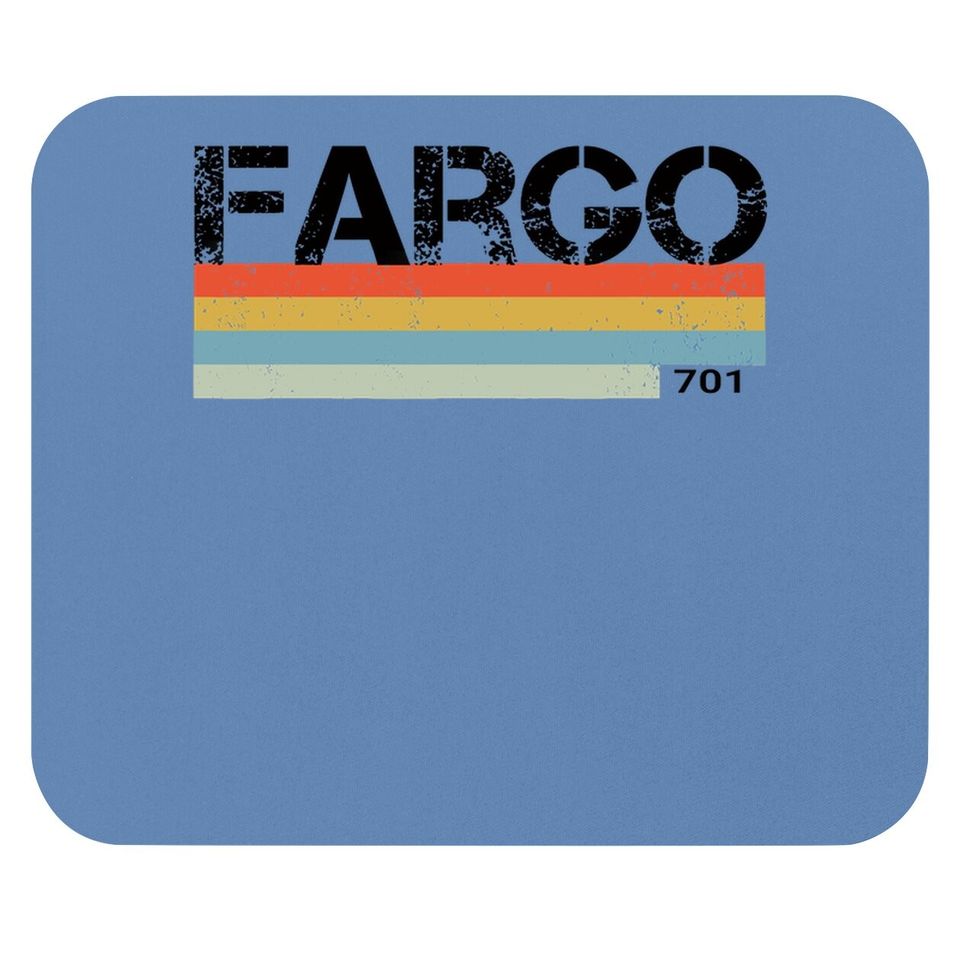 Fargo City Retro Vintage Stripes Mouse Pad