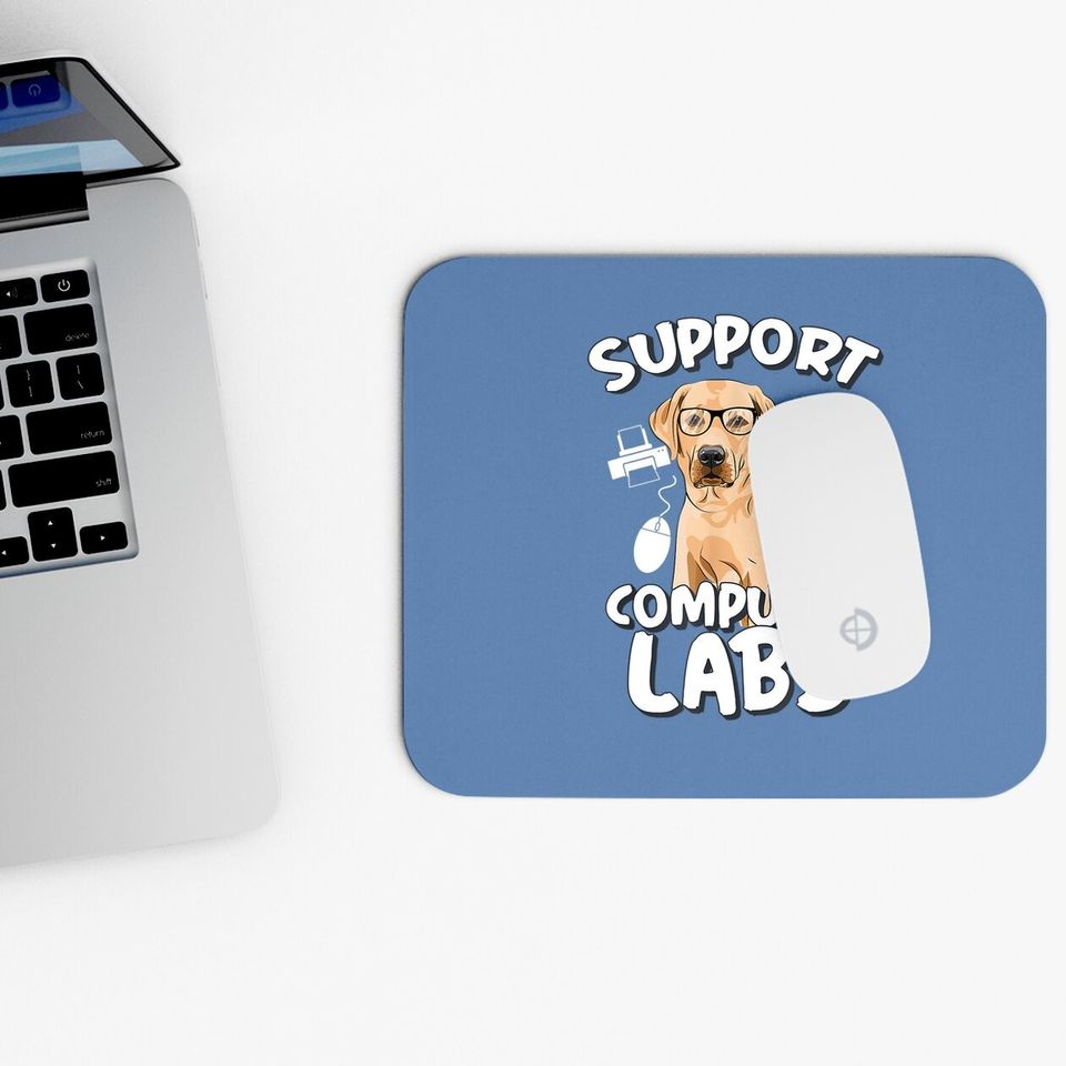 Computer Lab Funny Computer Science Teacher Dog Mouse Pad