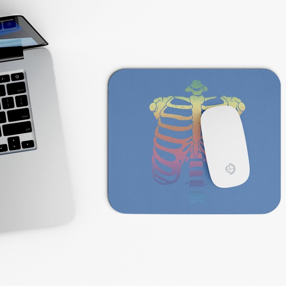 Halloween Skeleton Rib Cage Mouse Pad