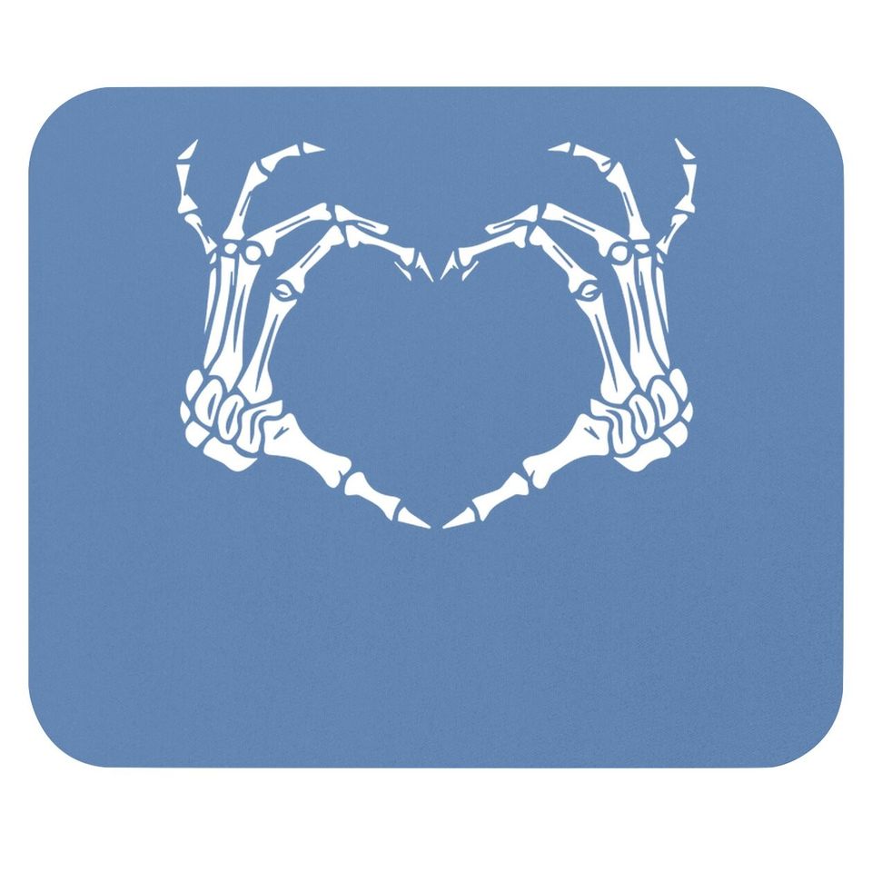 Skeleton Hand Heart Sign Bones Costume Mouse Pad