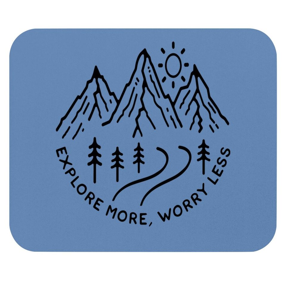 Hiking Camping Mountain Travel Adventure Mouse Pad