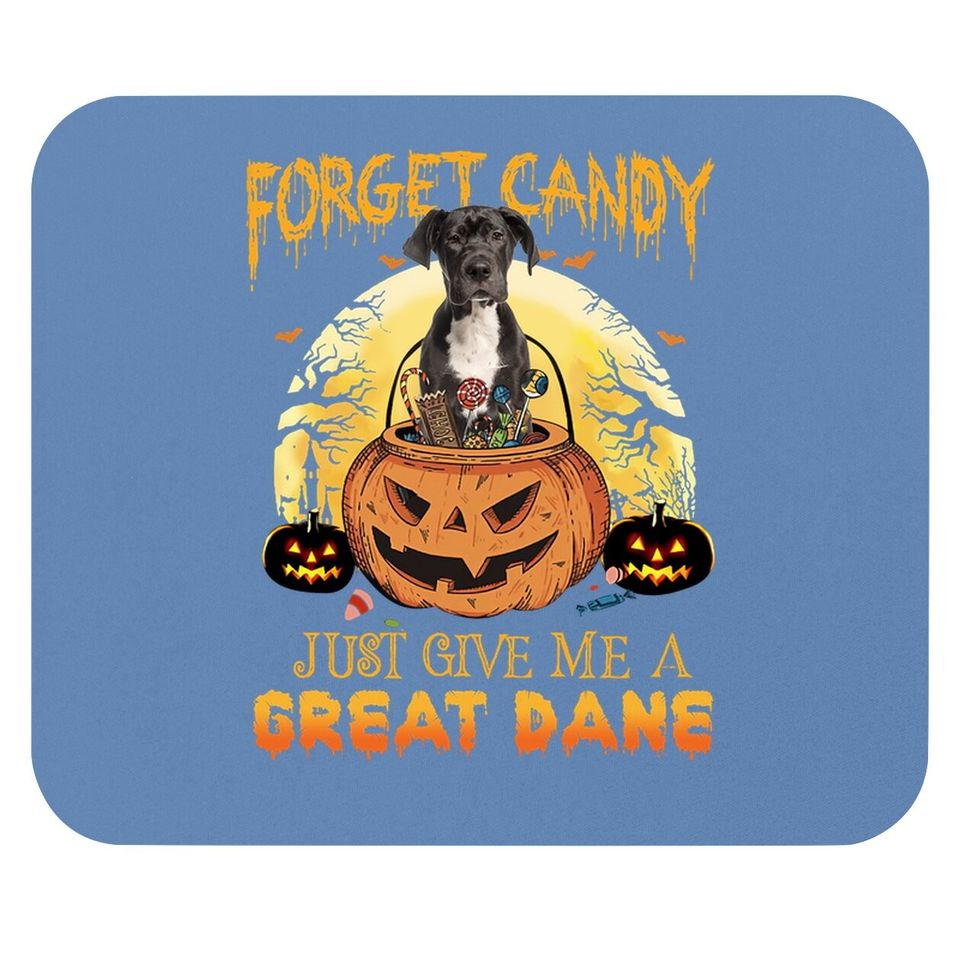 Candy Pumpkin Great Dane Dog Mouse Pad