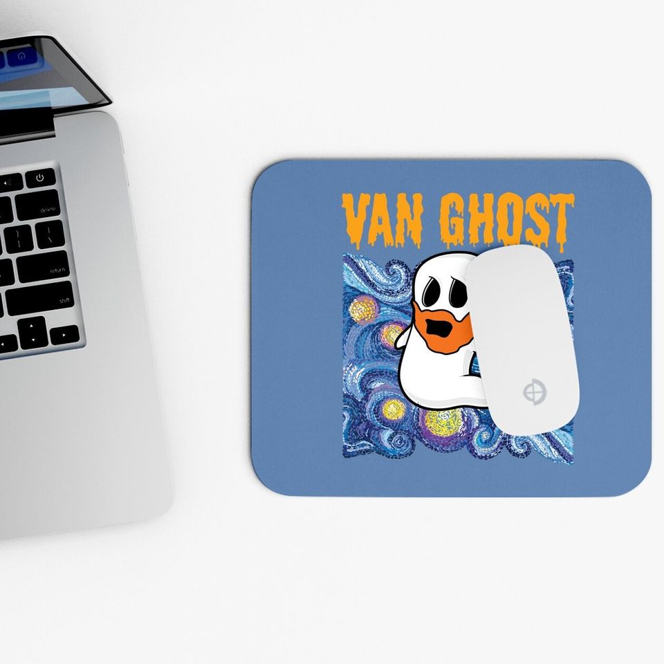 Halloween Van Gogh Starry Night Mouse Pad