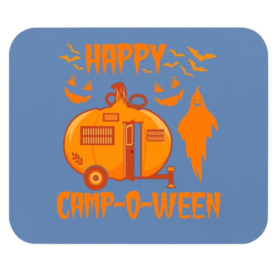 Happy Camp-o-ween Funny Camping Halloween Pumpkin Boo Gift Mouse Pad