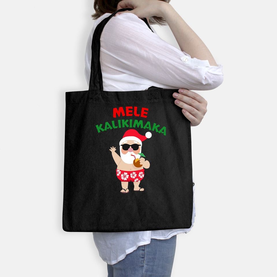 Mele Kalikimaka Christmas Vacation Hawaiian Santa Relaxed Fit Bags