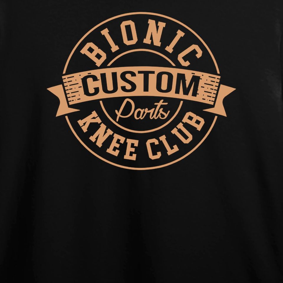 Bionic Knee Club Custom Parts Recover After Surgery Gag Gift Hoodie