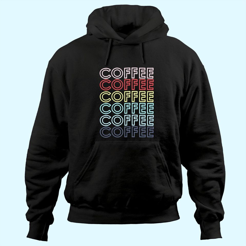 Coffee with English Text Letters Hoodie