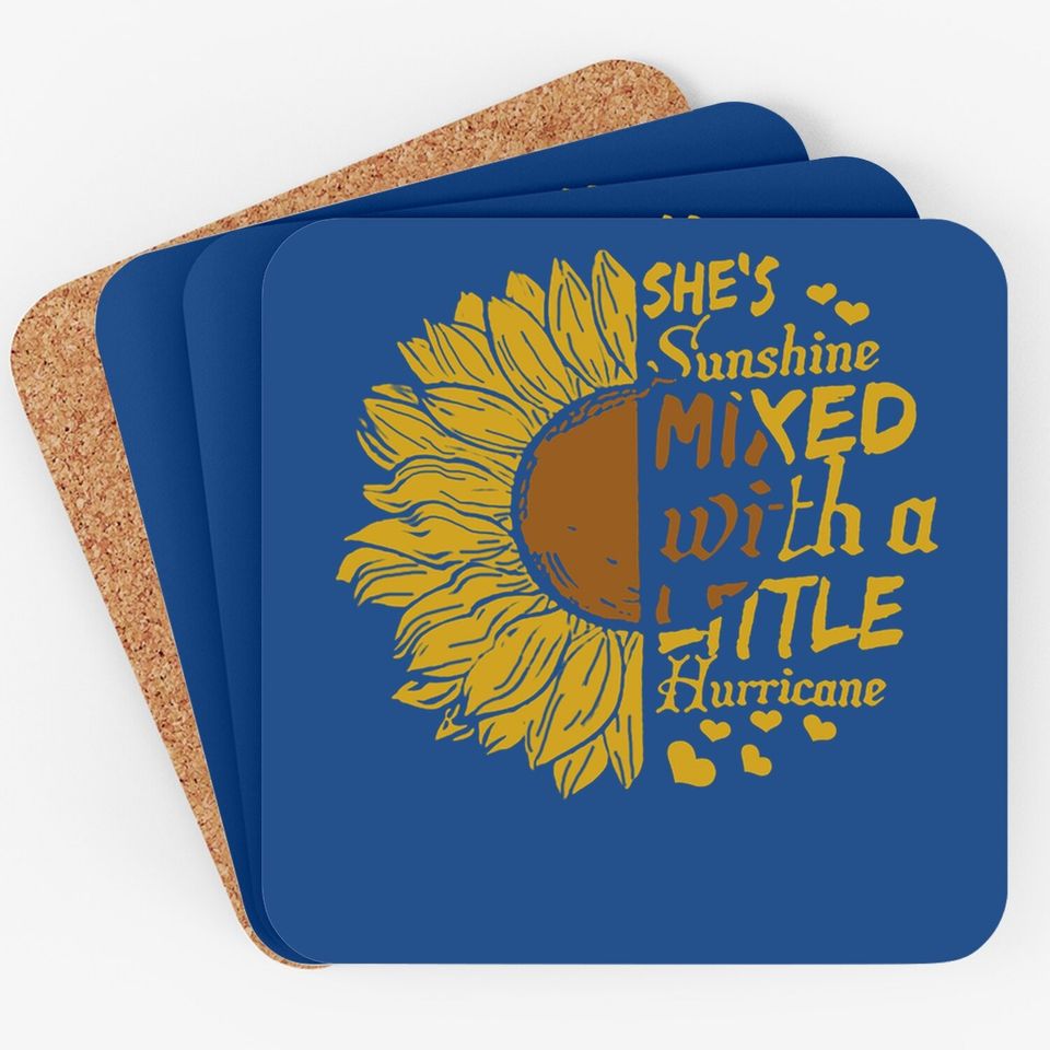 Cicy Bell Cute Sunflower Graphic Coaster