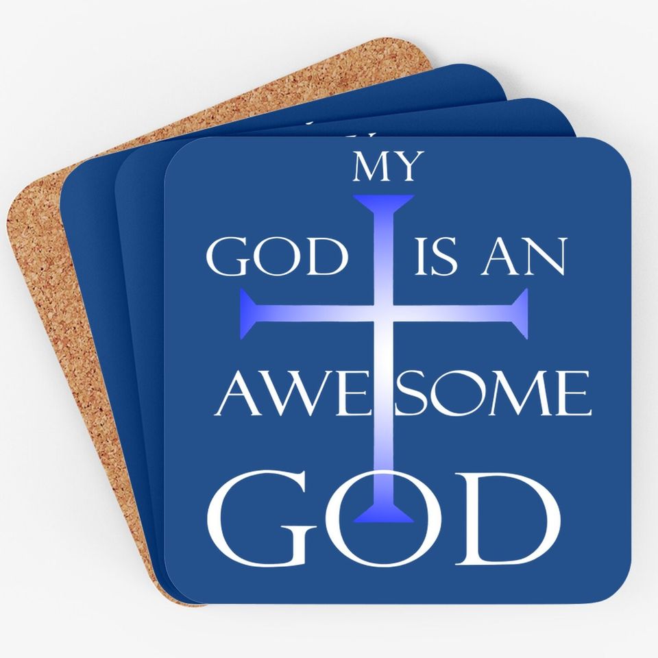 My God Is An Awesome God Christian Religious Coaster Coaster