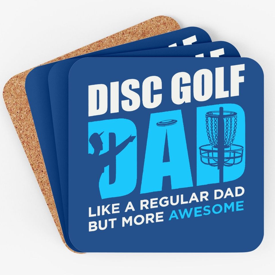 Disc Golf Vintage Funny Disc Golfing Dad Lover Player Gift Coaster