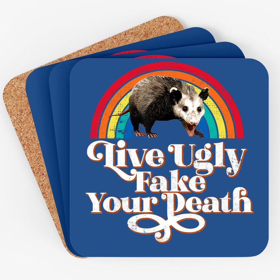 Retro Live Ugly Possum Fake Your Death Coaster