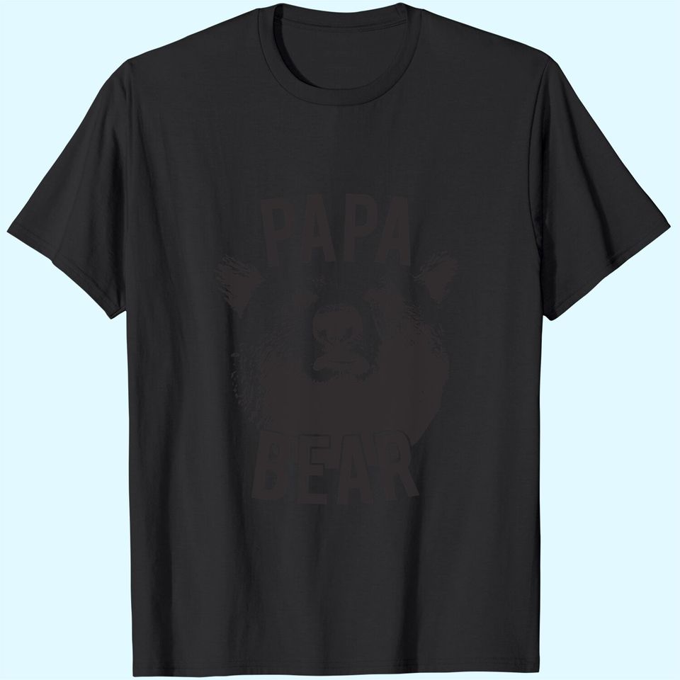 Mens Papa Bear T Shirt Funny Fathers Day Idea for Dad Papa Hilarious Husband