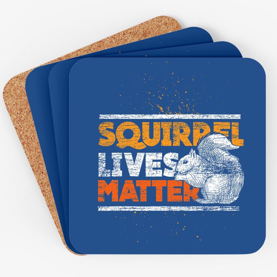 Vintage Squirrel Lives Matter Coaster