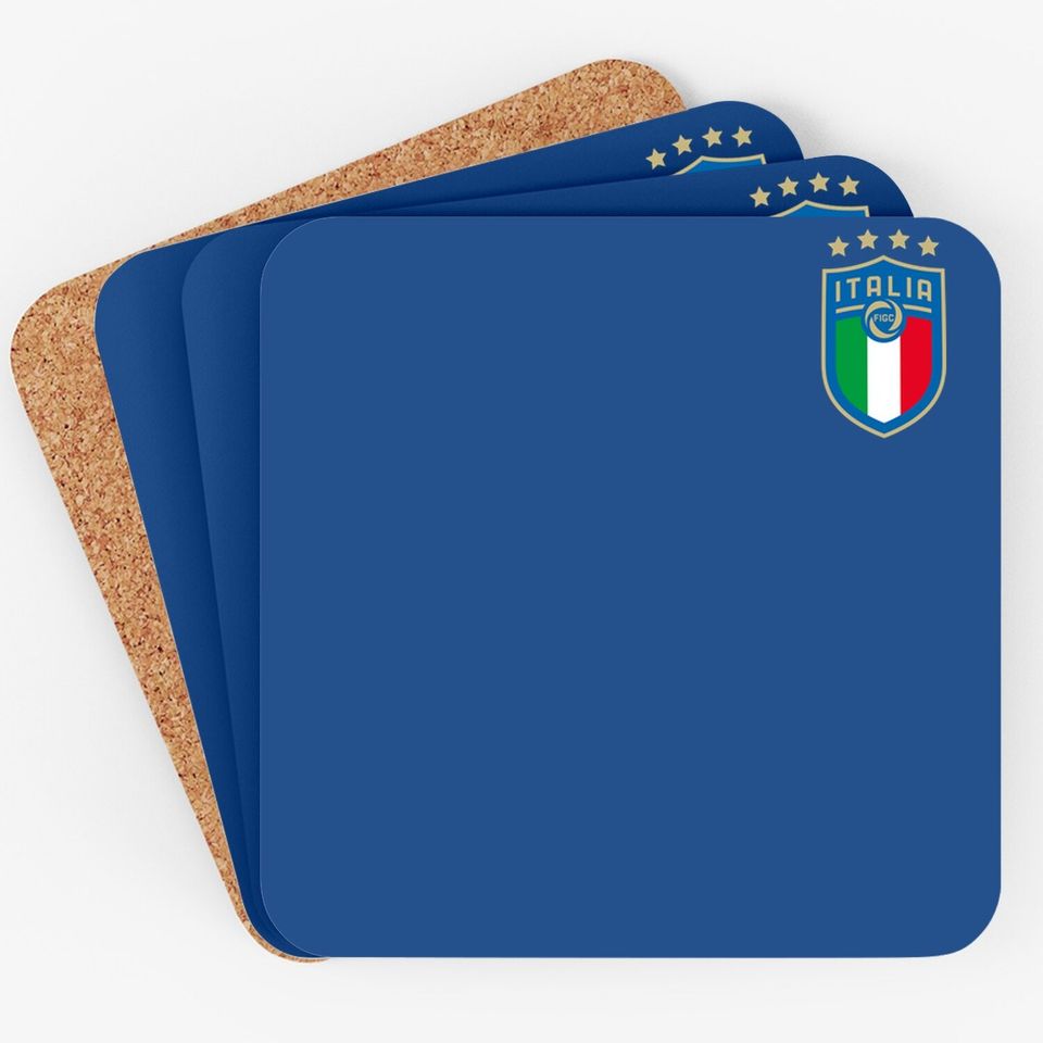 Italy Jersey Soccer 2021 Italia Football Team Coaster
