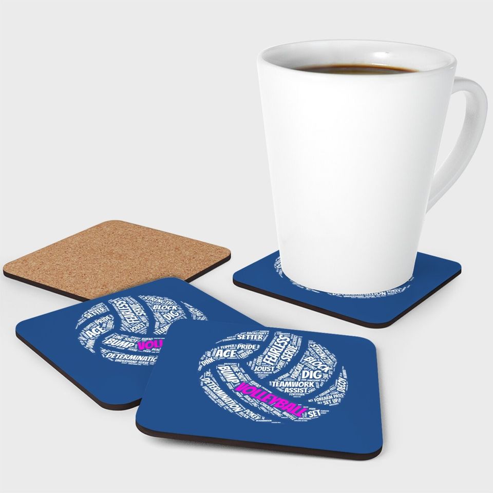 Volleyball Coaster Sayings Coaster