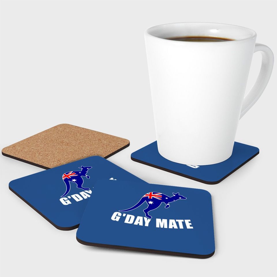 Australia Flag Kangaroo Coaster