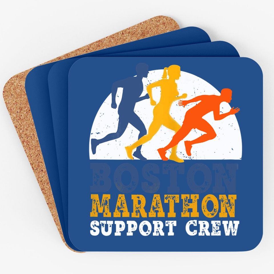 Boston Annual Marathon Runner 26.2 Miles Long Support Crew Coaster