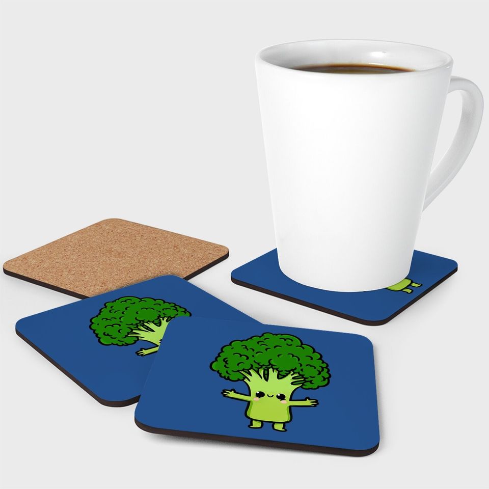 Kawaii Broccoli Coaster