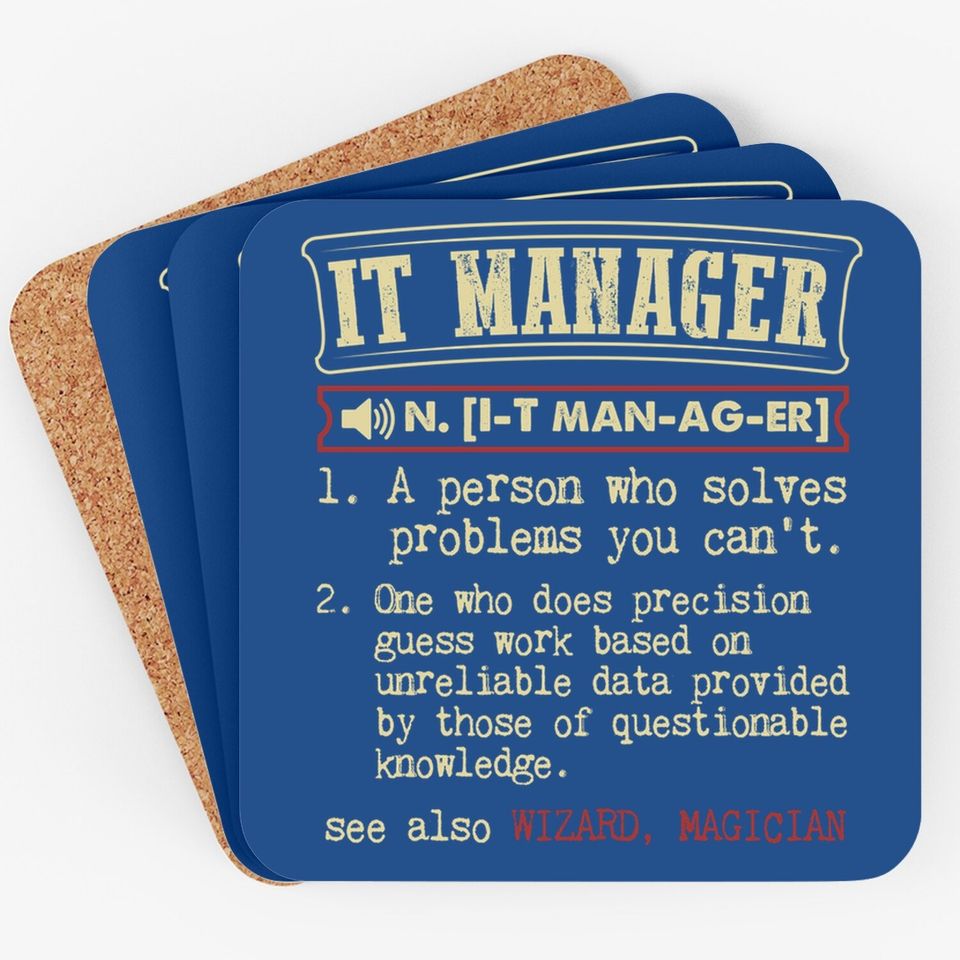 It Manager Dictionary Definition Coaster