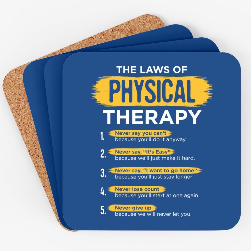 Pt Physical Therapy Gift Therapist Month Coaster