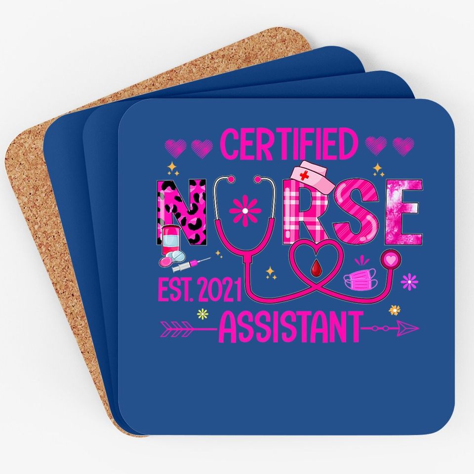 Certified Nurse Assistant Est 2021 Leopard Cna Nursing Aide Coaster