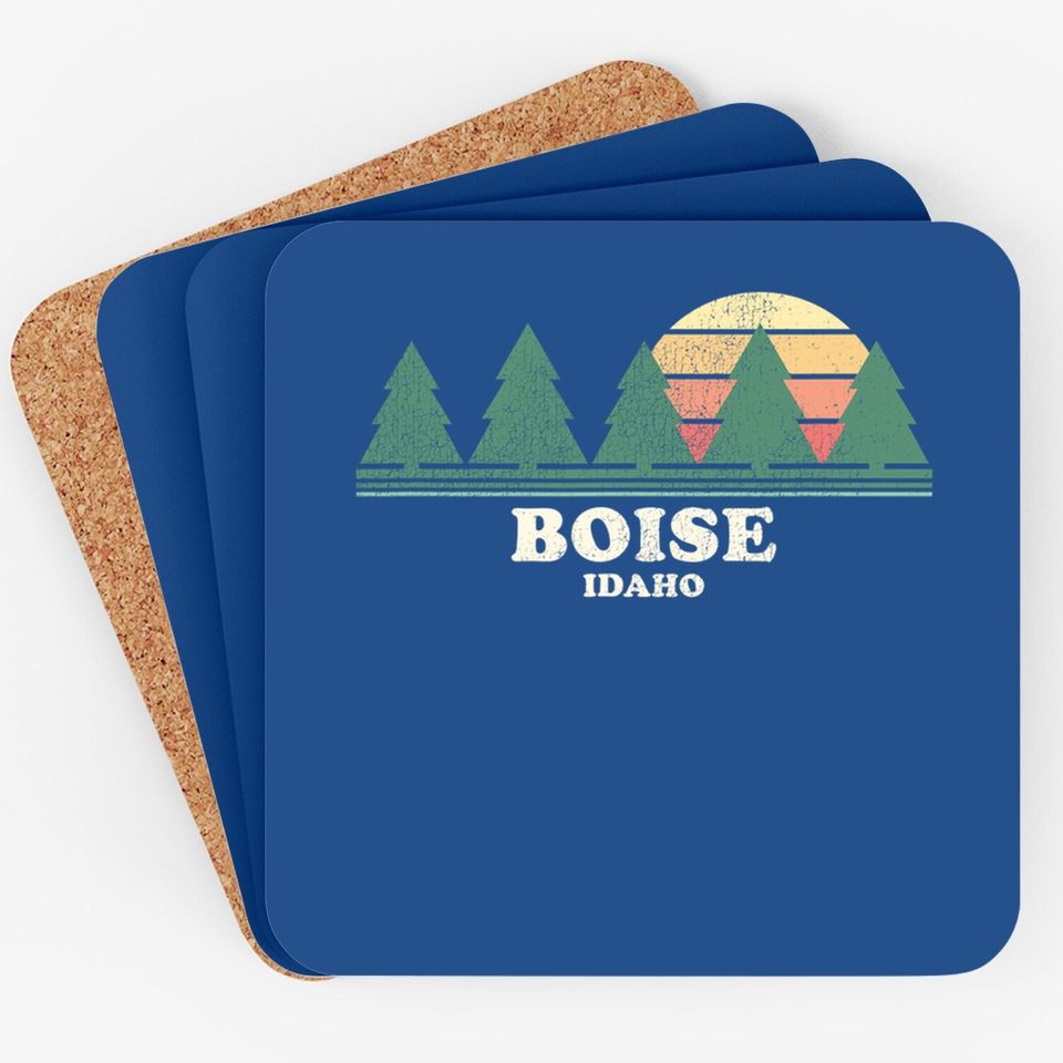 Boise Id Vintage Throwback Coaster Retro 70s Design Coaster