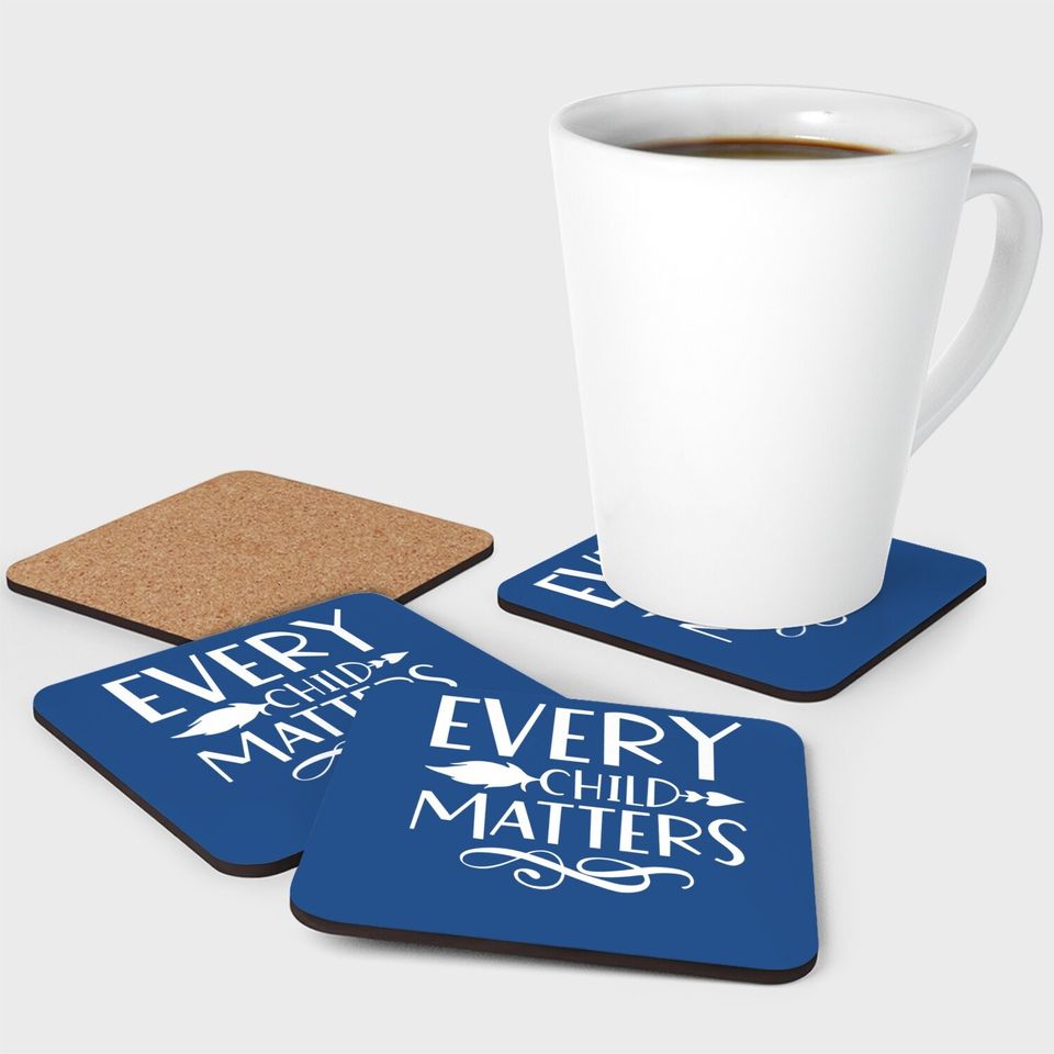 Every Child Matters Native Indigenous Education Orange Day Coaster