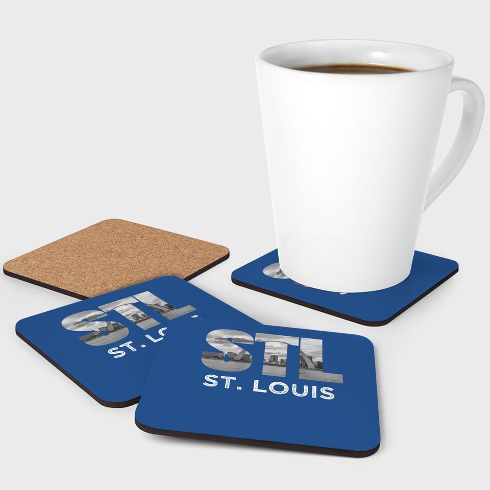 Downtown St Louis Missouri Skyline Art Gateway Arch Coaster