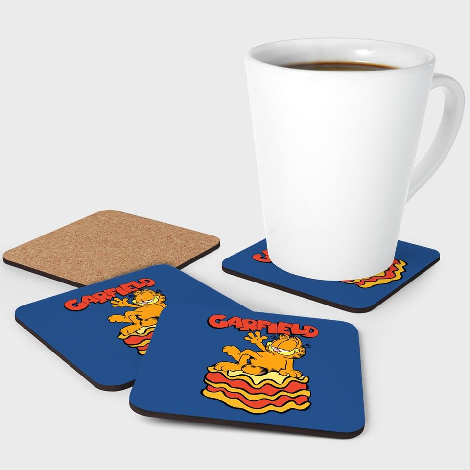 Lasagna Slice Garfield Pose Coaster
