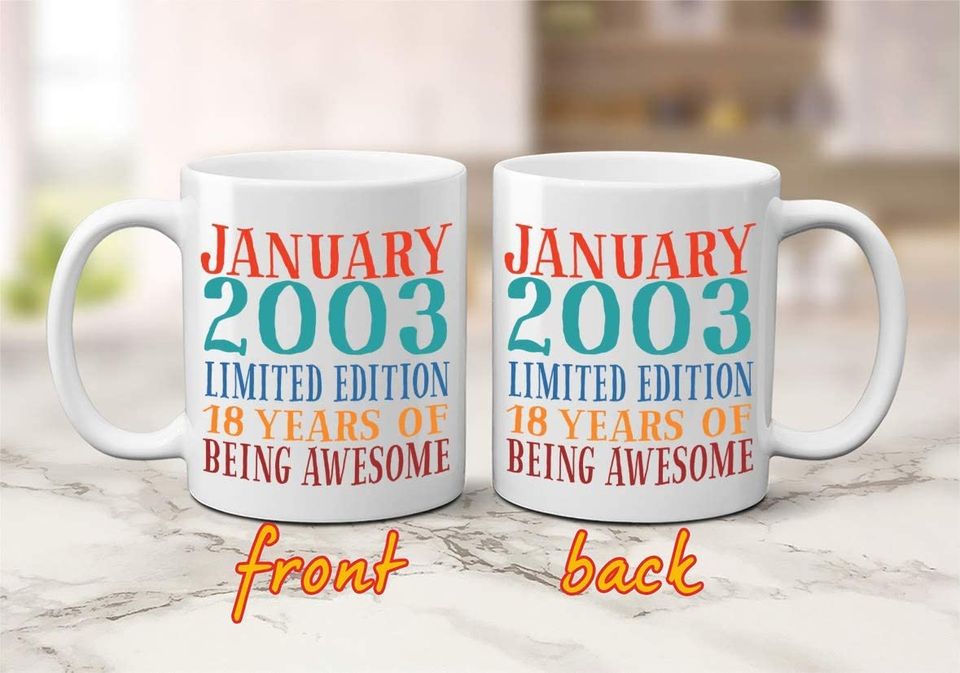 January 2003 Birthday Ceramic Mug