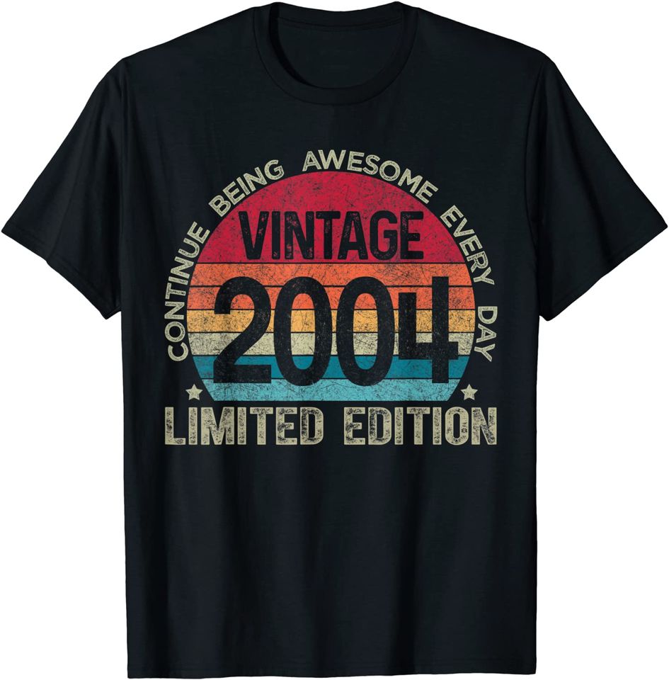 17th Birthday Retro Limited Edition 2004 Birthday T-Shirt