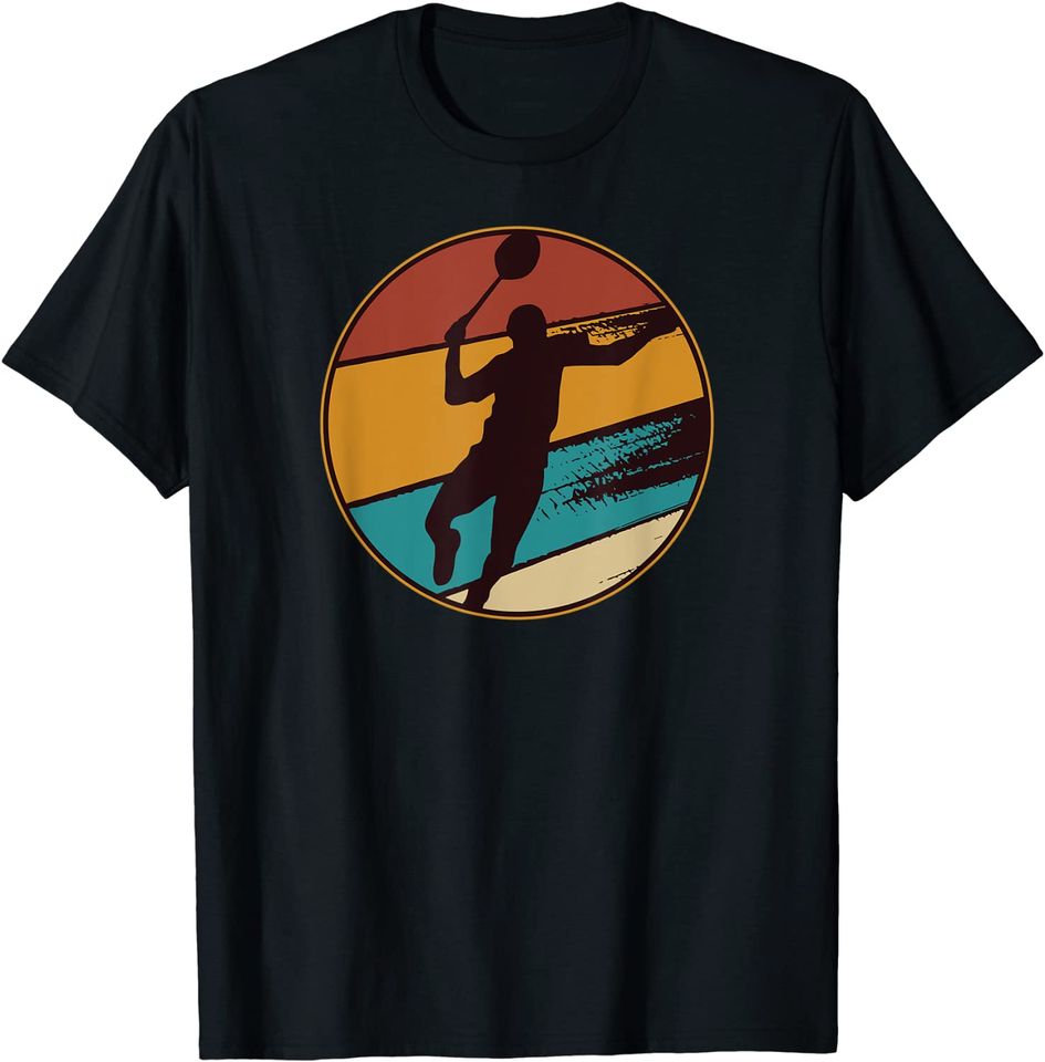 Badminton Player Retro Vintage T-Shirt