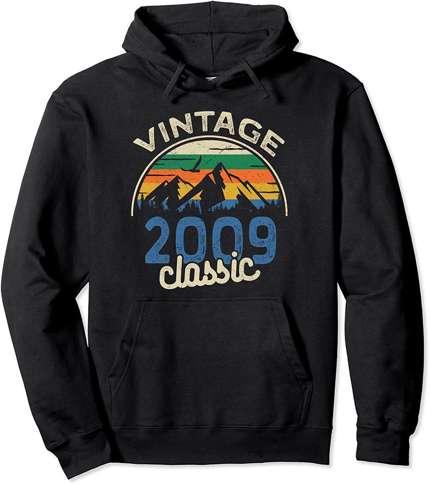 Vintage 2009 Classic Birthday Gifts Pullover Hoodie