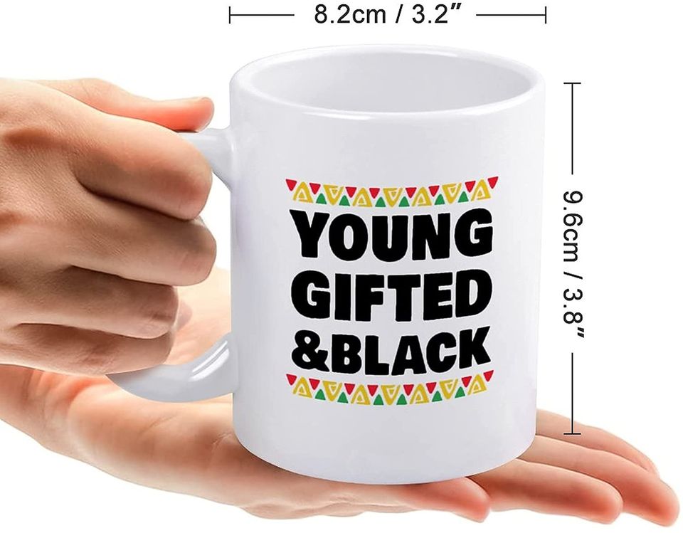 White Mug Young Gifted And Black, Professional Social Distancer Coffee Mug