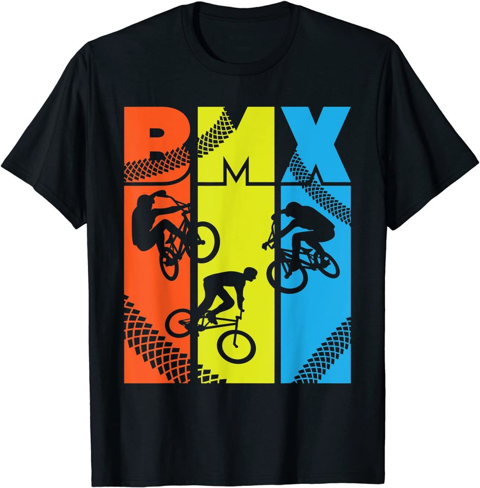 Vintage Retro BMX - BMX Rider Bicycle Motocross T-Shirt