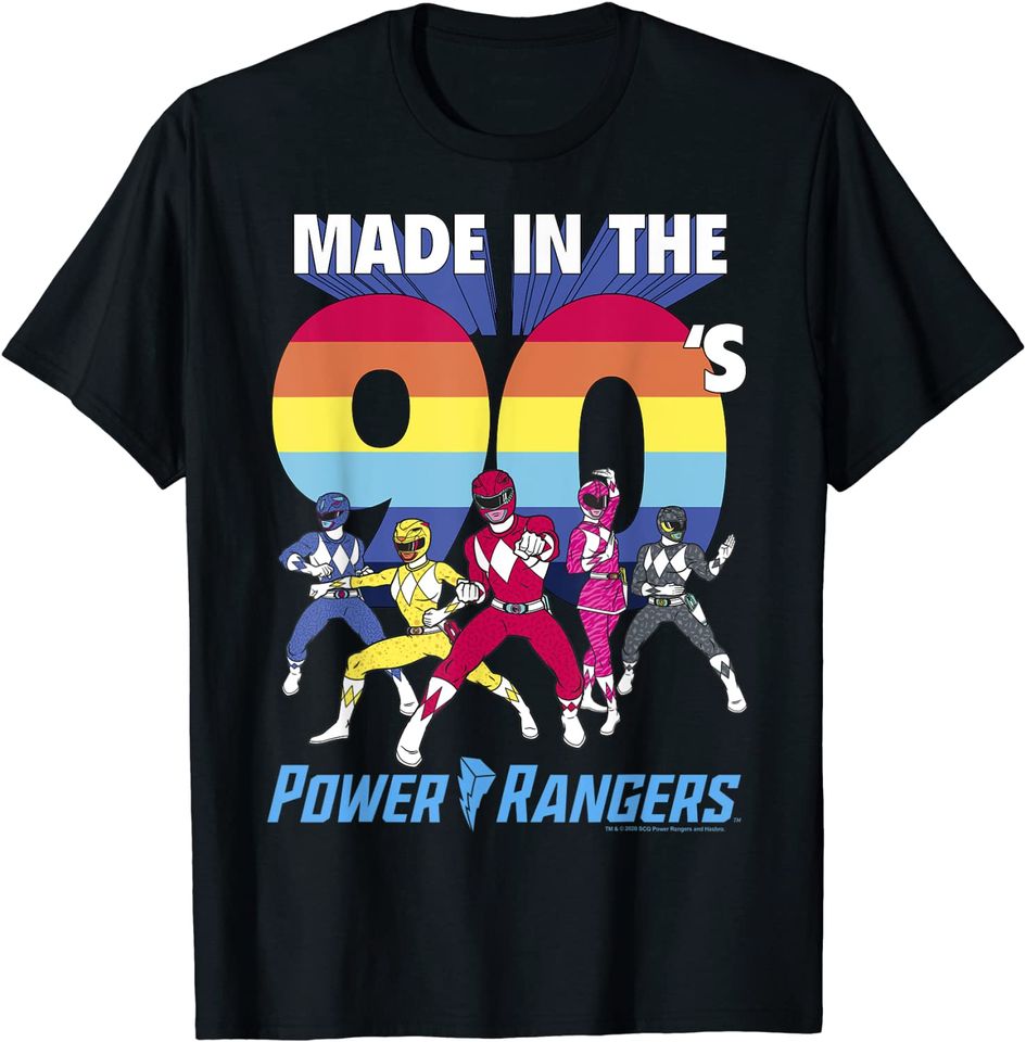 Power Rangers Group Shot Made In The 90's T-Shirt