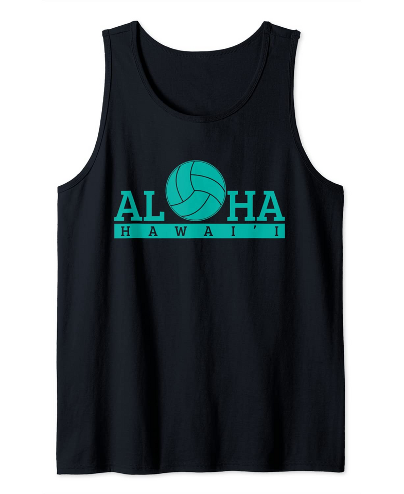 Volleyball Hawaii Hawaiian Beach Aloha Tank Top