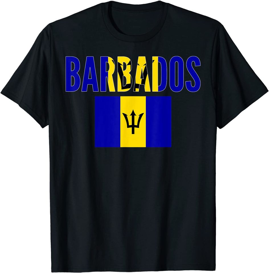 Barbados Country Flag T Shirt