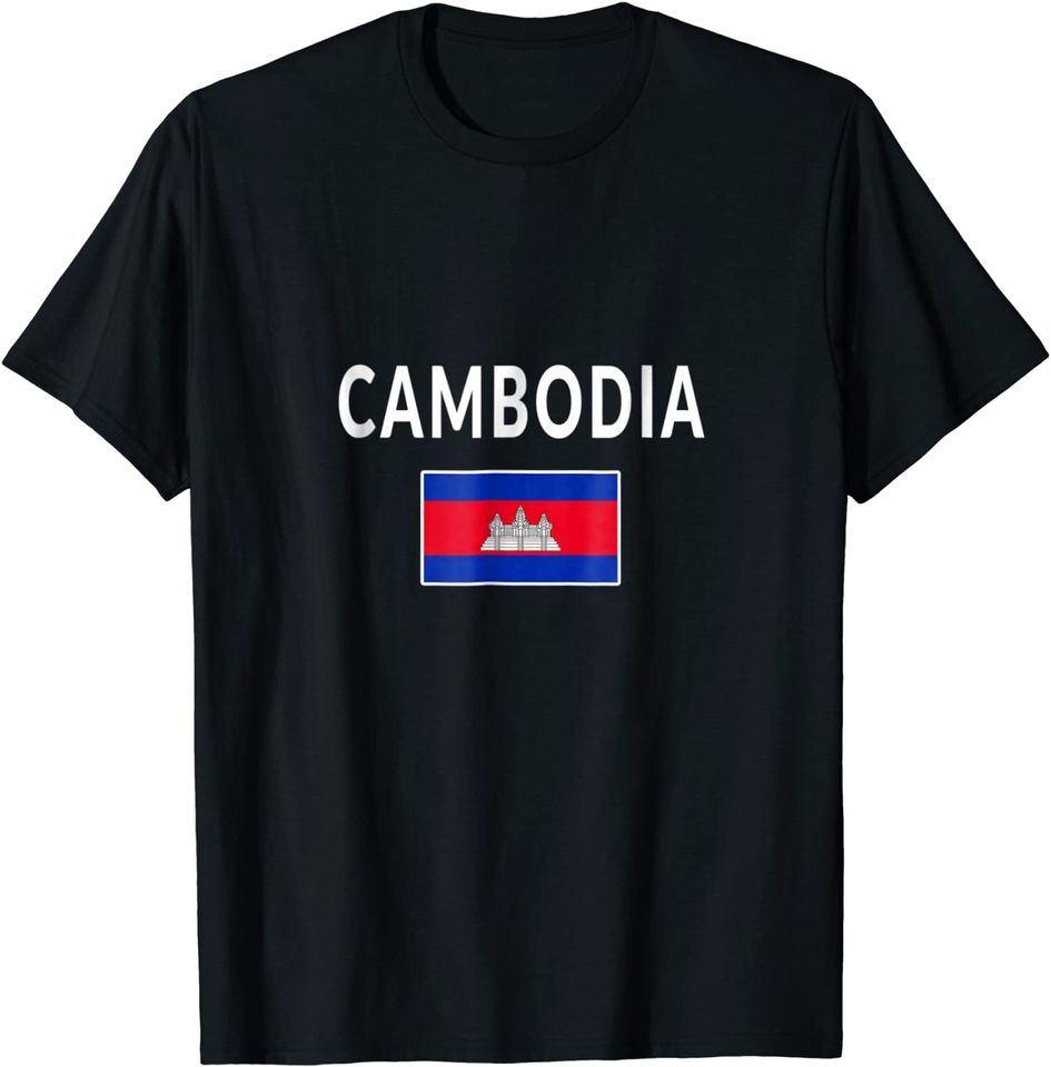 Cambodia Flag T Shirt