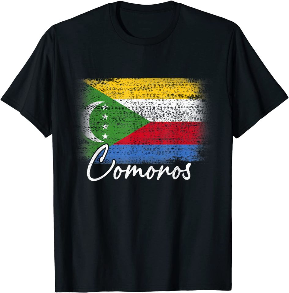 Comoros Flag I Love Comoros T-Shirt