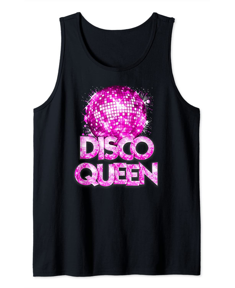 Disco Queen 70's Disco Themed Vintage Seventies Costume Tank Top