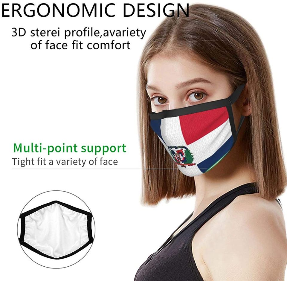 Dominican Republic Flag Reusable Face Mask