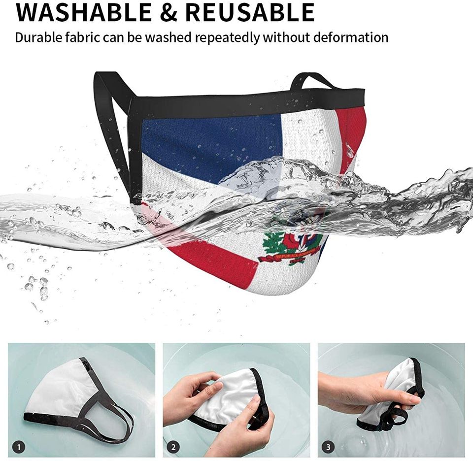 Dominican Republic Flag Reusable Face Mask