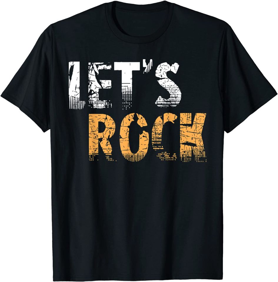Lets Rock Rock & Roll Guitar Player T Shirt